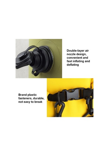 Sones Luckstone 60l Su Geçirmez Sırt Omuz Çantası Şişme Tote Kova Çantası Mavi