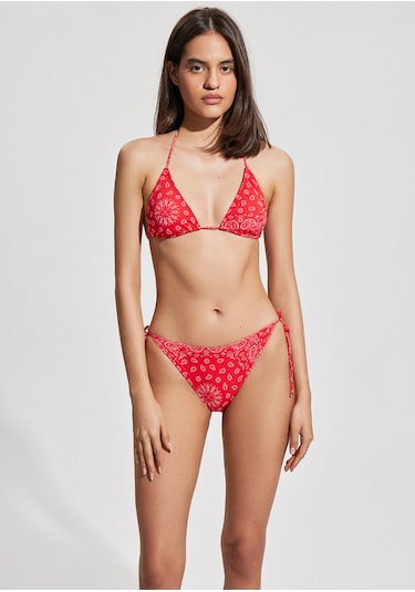 Mavi - Kırmızı Bikini Üstü 1912596-32317 Kırmızı