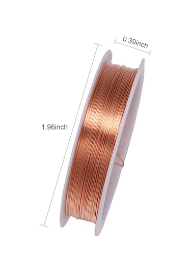 Xiyyadms 0.5mm Paslanmaz Bakır Tel - 7m Dıy Takı Yapımı İçin Esnek Ve Dayanıklı Kolye, Bileklik Teli 3 Renk Seçeneği Gümüş