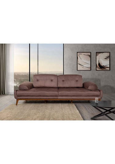 Nelson Üçlü Koltuk Babyface Kahve Kahve