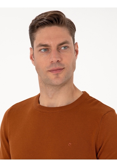 Pierre Cardin Erkek Pas Kazak /triko 50315509-vr040 Açık Turuncu