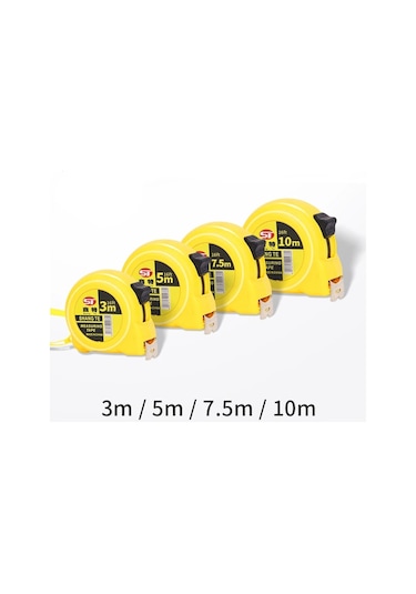 10m 25mm-1pc7.5 10m Mezura Metrik Çelik Ölçüm Cetveli Mesafe Ölçme Aracı Metre Cetvel Çelik Bant Uzunluğu Metal Ölçme Aletleri