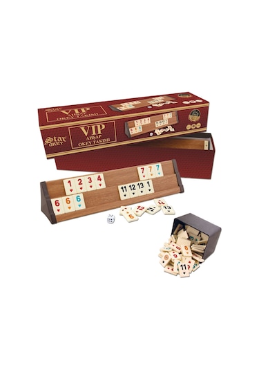Star Vip Ahşap Okey Takımı