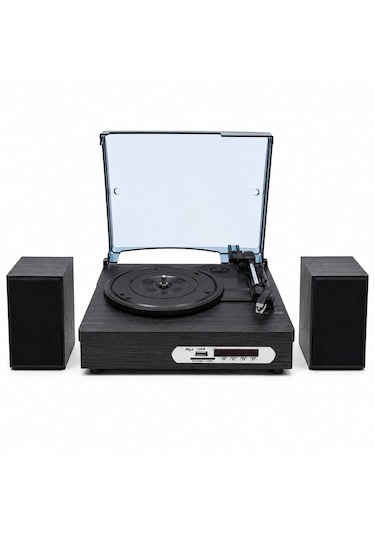 Dosound Ds-022 Nostaljik Bluetooth Pikap Çalar Usb Sd Kart Fm Radyo 1 Adet