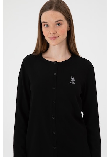 U.s. Polo Assn. Kadın Siyah Hırka Triko 50313624-vr046 Siyah