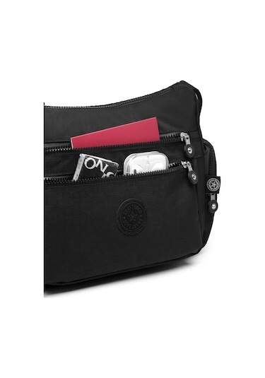 Krinkıl Kumaş Kadın Postacı Çantası Smart Bags 1115 Siyah