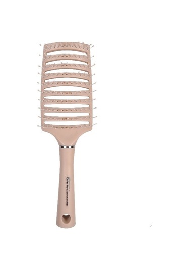 Macaron Büyük Tarak Kafa Deri Masaj Tarağı-pembe