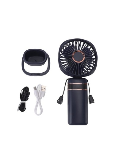 Yingfu Küçük Şarj Edilebilir Pembe Mini Fan, Kısa Pil Kablosu, Hafif Taşınabilir