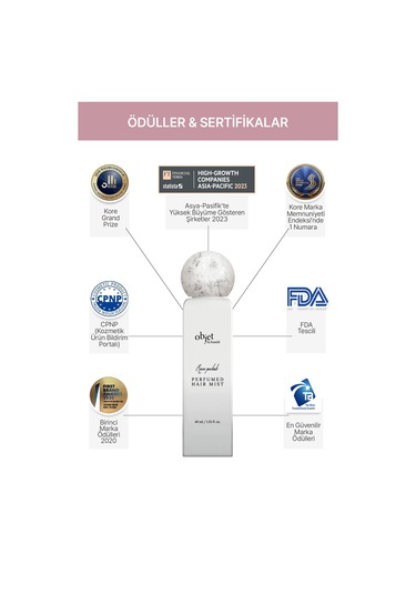 Nem Ve Parlaklık Veren Parfümlü Saç Misti Kundal Perfumed Hair Mist 40 Ml Rose Petals