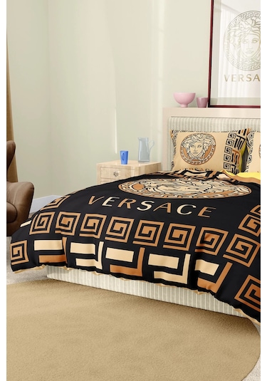 Marka Nevresim Takımı Çift Kişilik Pamuklu Saten Kumaş 6 Parça 3d Dijital Baskı Duvet Cover Set Model No:100 Renkli