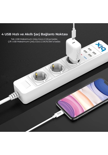 Vtn Bp-01 Wifi Yüksek Akım Korumalı Hızlı Şarj Özellikli Akıllı Priz 2 M