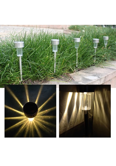 Suofeng Güneş Enerjili Led Bahçe Işığı - 4.5x29.5cm Küçük Boy, Islak Beyaz Işık, Geniş Alana Aydınlatma, Ip44 Su Geçirmez Diğer