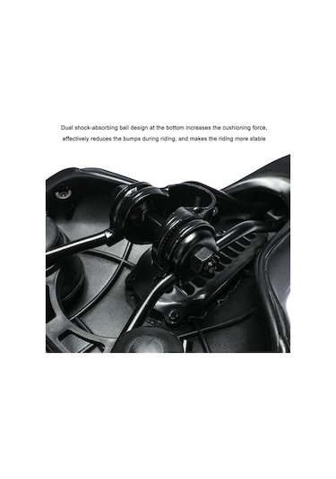 Bisiklet Koltuğu Rahat Ve Nefes Alabilir Bisiklet Saddle Yastığı Su Geçirmez, Mtb Dağ Yolu Bisikleti İçin İki Katmanlı Şok Emici Kırmızı