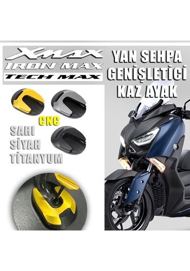 Yamaha Xmax 125/250/300 2018-2023 Yan Sehpa Genişletme Kaz Ayak 001