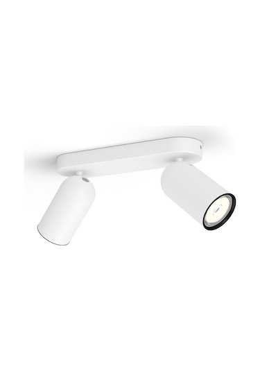 Philips myLiving Pongee Tavan/Duvar 2'li Beyaz Spot Lamba GU10 Duy (Ampul birlikte verilmez)