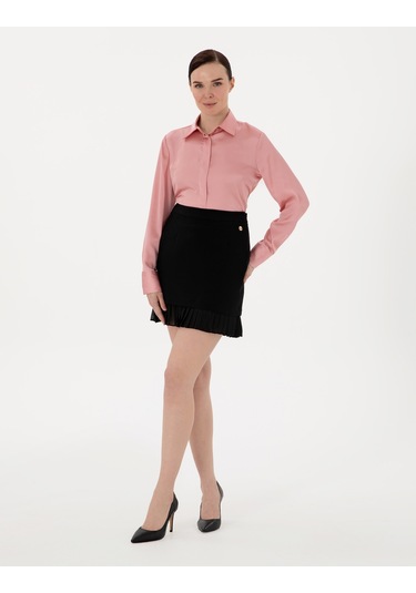 Pierre Cardin Kadın Pudra Gömlek Desenli 50313588-vr042 Pudra