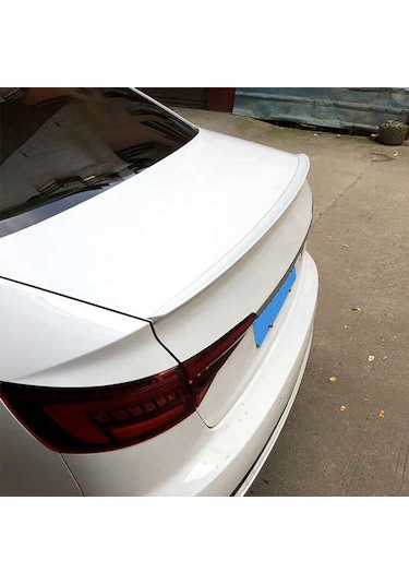 Audi A4 B9 S4 Bagaj Üstü Spoiler Parlak Siyah Spoyler Plastik İthal 2018+