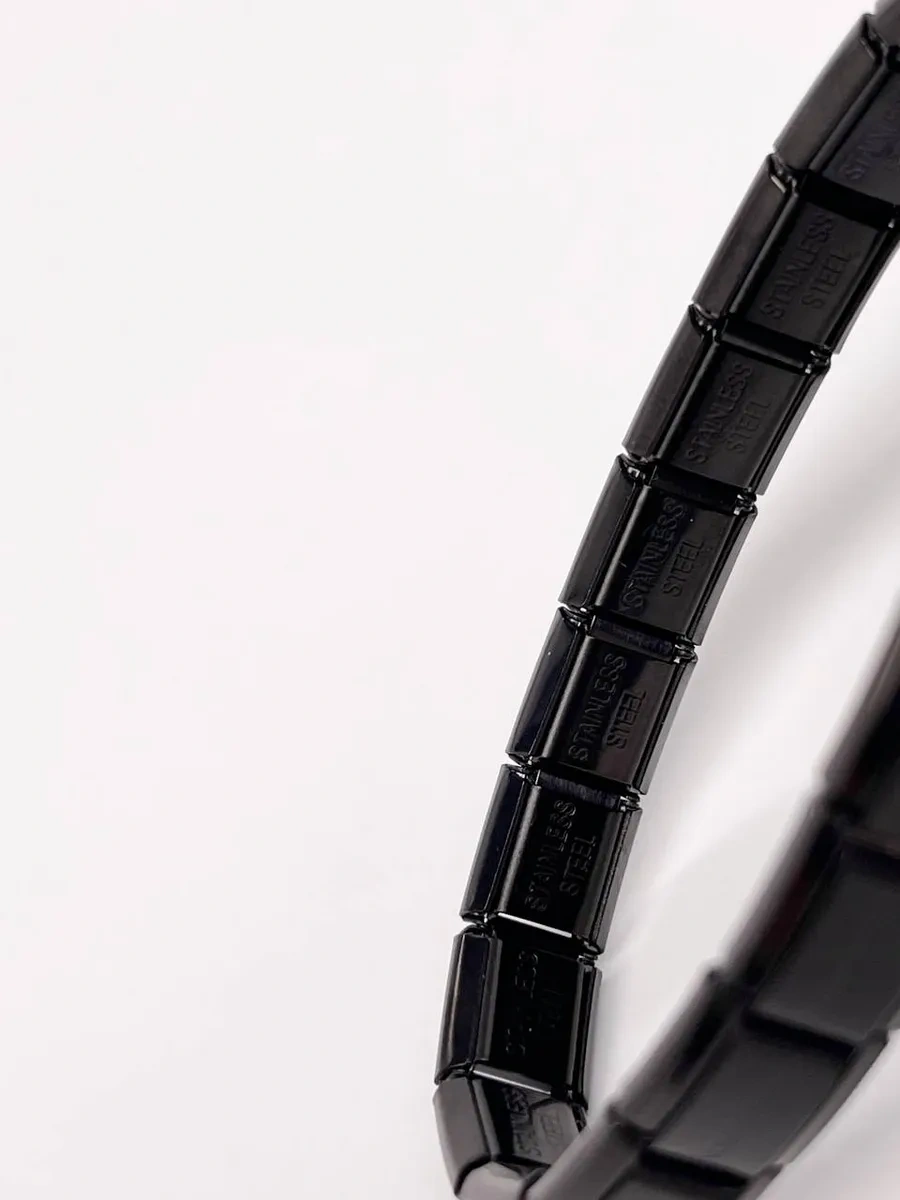 Lychee Nomination Bilezik Darıfıcatıon, Bileğe Değen Kısmi Bilezik 85014714 Siyah