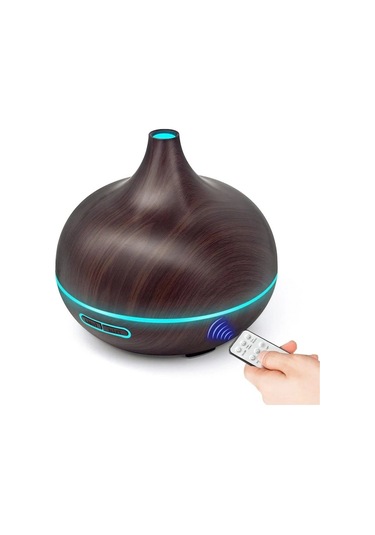 Hava Nemlendirici Hava Difüzör Kokulu Uçucu Yağ Aroma Difüzör 550 Ml Kumandalı Led Işıklı