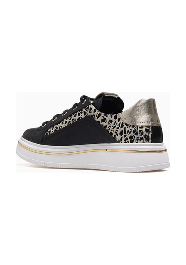 Mammamia Kadın Deri Günlük Sneaker Ayakkabı 26y D26ya-3885 Siyah Siyah