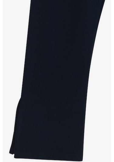 Breeze Kız Çocuk Eşofman Altı Paçası Yırtmaçlı 8-14 Yaş, Lacivert