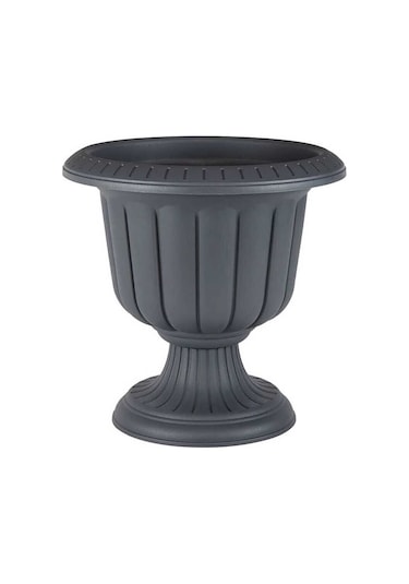 Serinova N002 Ayaklı Nergis Saksı 25,3 Litre Antrasit