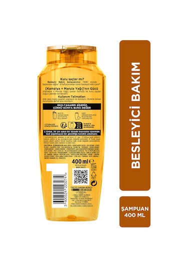 ELSEVE 3'lü L'Oréal Paris Elseve Mucizevi Yağ Besleyici Bakım Şampuanı 400 ml