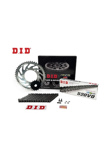 Did-jt 2014-2022 Ktm 250 Duke Abs Uyumlu Zincir Dişli Set Oring Zincir Çelik Renk