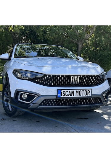 Egea Cross Ön Panjur Sticker Set Krom Nikelaj 02-gümüş