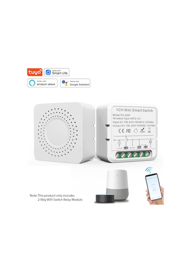 2 Yönlü Wifi Anahtar Röle Modülü 16a Kablosuz Açma/kapama Hs6975-1