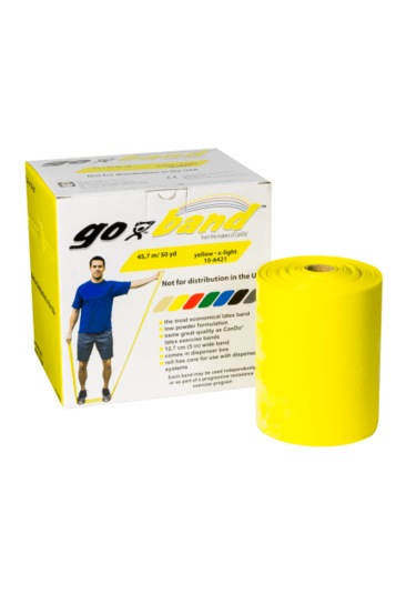Cando Go-band Direnç Egzersiz Bandı Sarı X Lıght 45.7 Mt -10-6421 Sarı