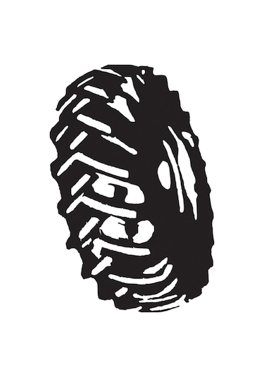 Kamyon Lastiği Folyo Sticker 200cm Uzunluk Siyah