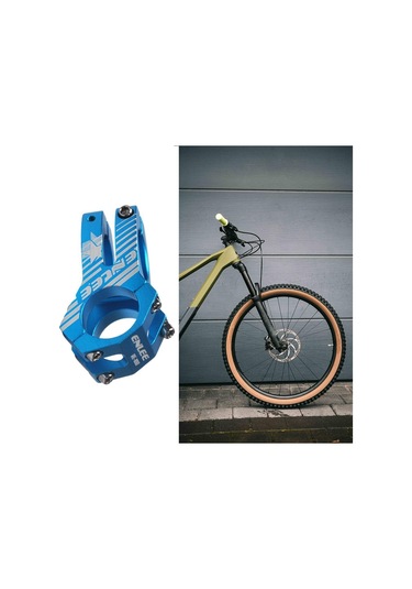 Suntek 31.8Mm Dağ Bisikleti Gövdesi Yüksek Mukavemetli Mavi