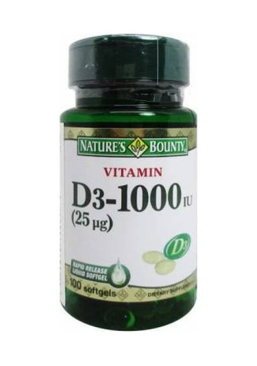 Nature'S Bounty   Vitamin D3 1000 Iu 100 Softjel