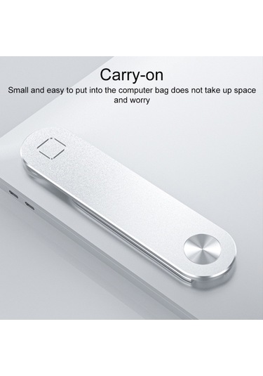 Cbtx Dizüstü Bilgisayar Yan Montajlı Manyetik Telefon Tutucu Çift Ekranlı Dizüstü Bilgisayar Telefon Tutucu - Mavi