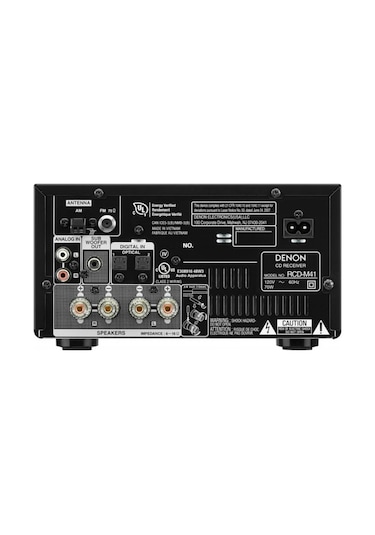 Denon Rcd M 41 Micro Hifi Cd&Bluetooth Receiver Siyah