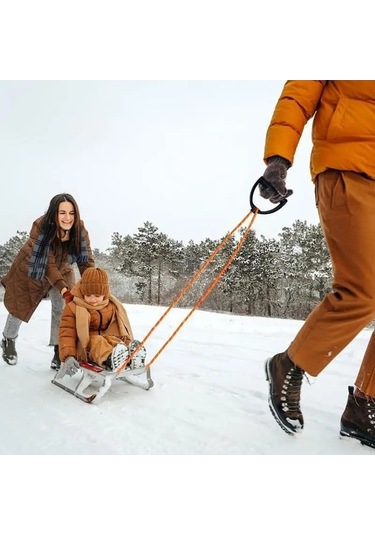Besthome1 Karabinalı Tırmanma Ve Yürüyüş İçin Paslanmaz Çelik Vinç Halatı Sarı Sarı