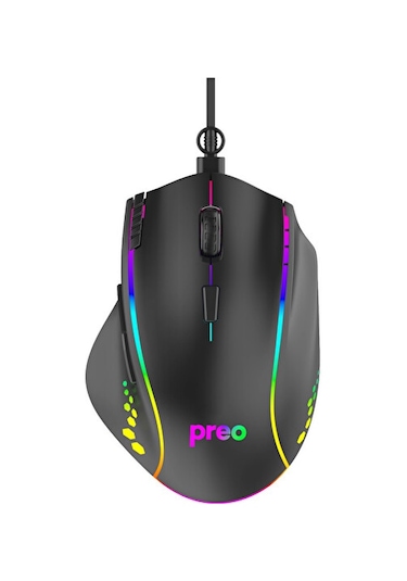 Preo MG30 RGB LED 7D Makro7200DPI Kablolu Oyuncu Mouse