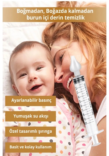 Ultra Lüx 2'li Set Burun Temizleme Aparatı Enjektör Burun Yıkama