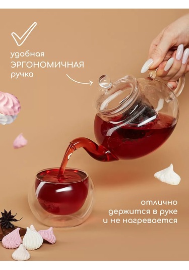 Multıstore Cam Demlik 600 Ml Filtreli 185372843 Beyaz