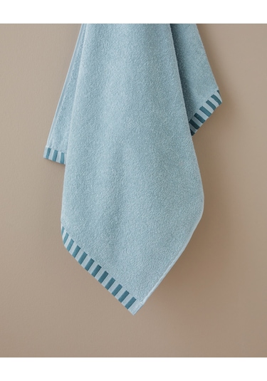 English Home Stripe Edge Pamuk Banyo Havlusu 70x140 Cm Mint Mint