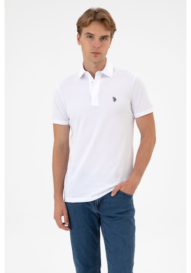 U.S. Polo Assn. U.s. Polo Assn. Erkek Beyaz Tişört Basic 50306015-vr013