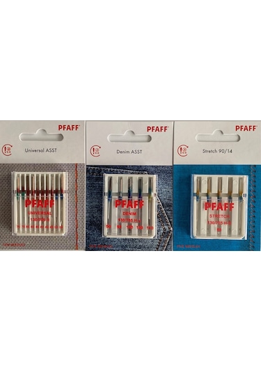 Pfaff Standart , Kot , Jarse Iğne Seti 3'lü Paket