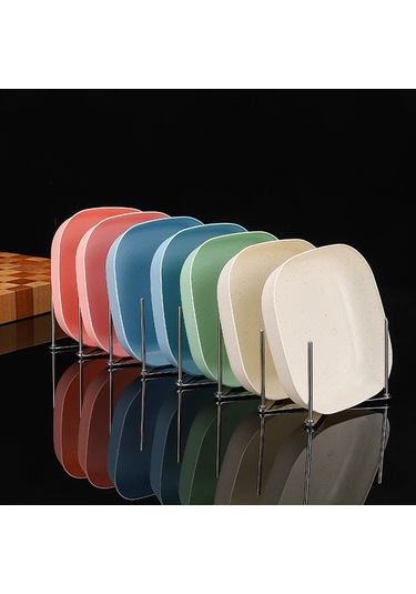 Xiyyadms Stainless Steel Çok Amaçlı Genişletilebilir Tabak Rafı - 7 Katlı, Ayarlanabilir Bölmeli, Mutfak Tabak-lid-yemek Tabağı Organizatörü Gümüş