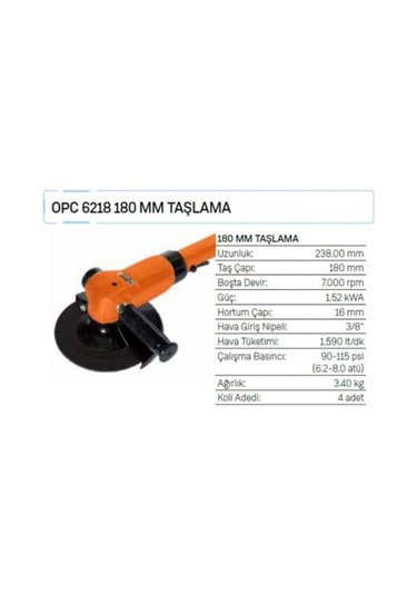 Osaka Opc 6218 180 Mm Taşlama