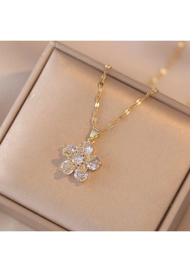 Bayan Kolye: Moda Estetiği Titanyum Çelik Kolye No.199 Çok REnkli