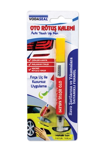 Vodaseal Oto Rötuş Boya Kalemi Çizik Giderici Metalik Sarı 5 Ml