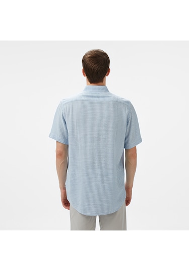 Nautica Erkek Mavi Classic Fit Çizgili Gömlek Çizgili W55447t Mavi