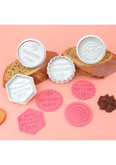 Skycity Ev Hamuru Kalıbı: 3d Doğal Görünümlü Bisküvi/pasta Yapımı, Yüksek Kalite Materyal, Kolay Temizleme, 2 Adet Basma Ucu Şeffaf Şeffaf