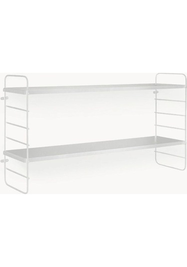 Kuzey Metal Duvar Rafı Beyaz